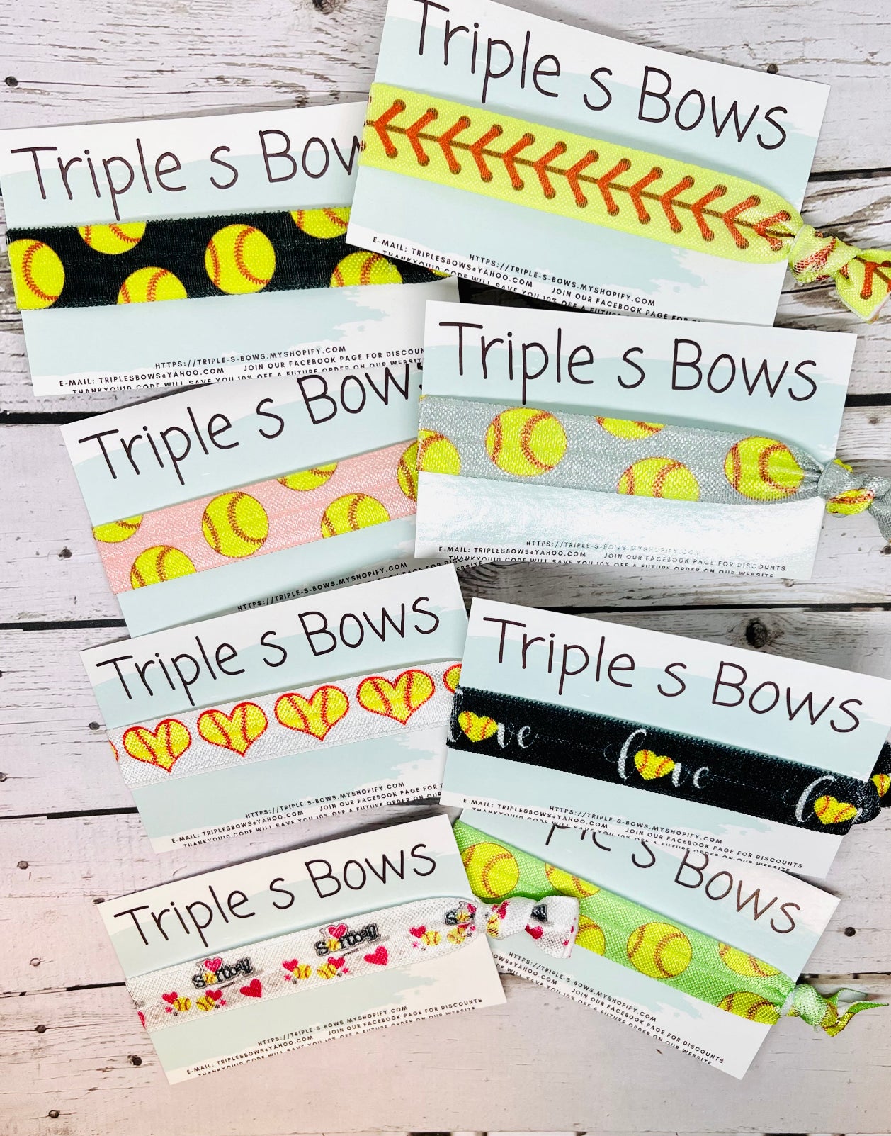 Themed 12 Pack Mystery Hair Ties