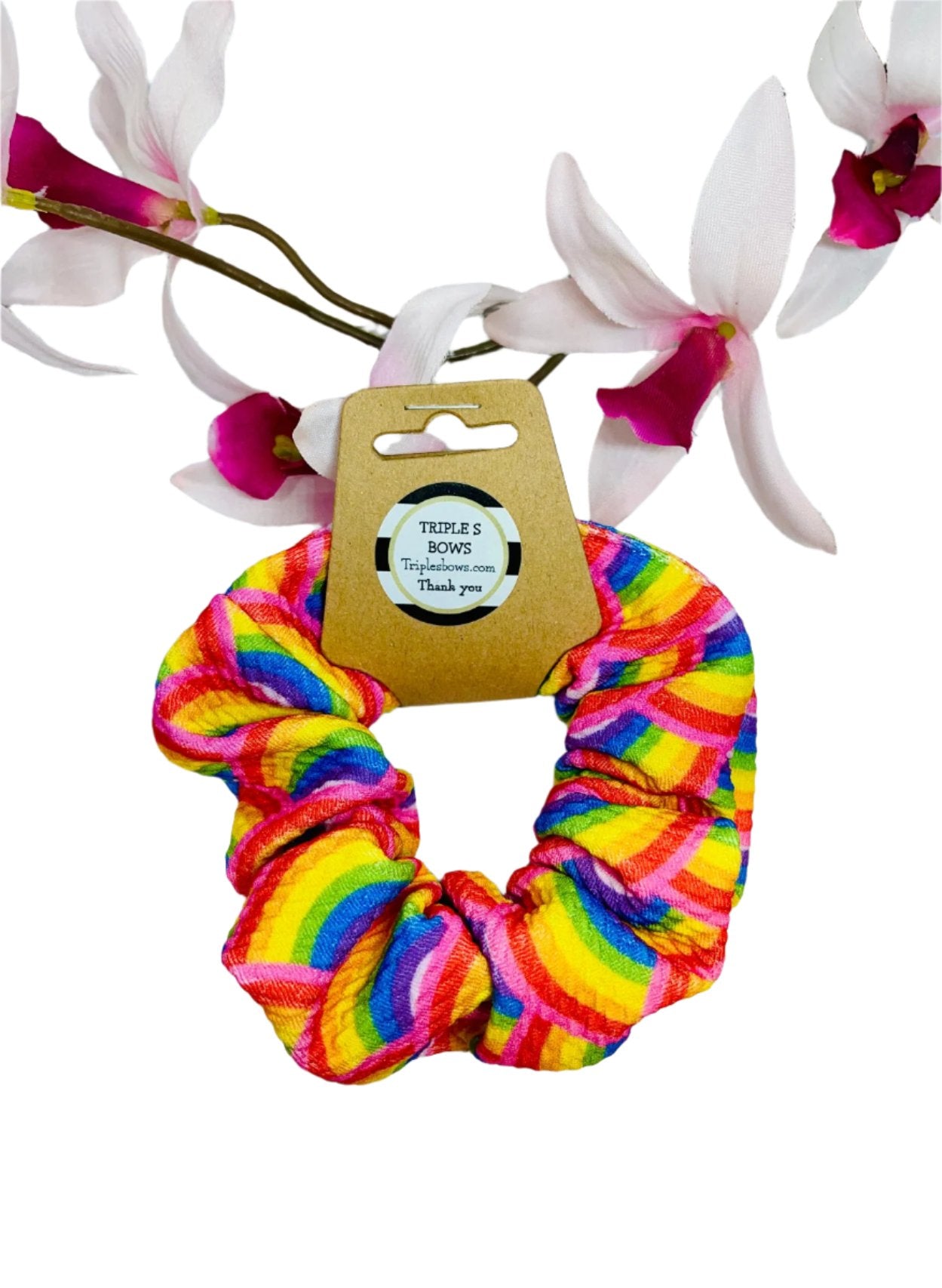Rainbow Scrunchies