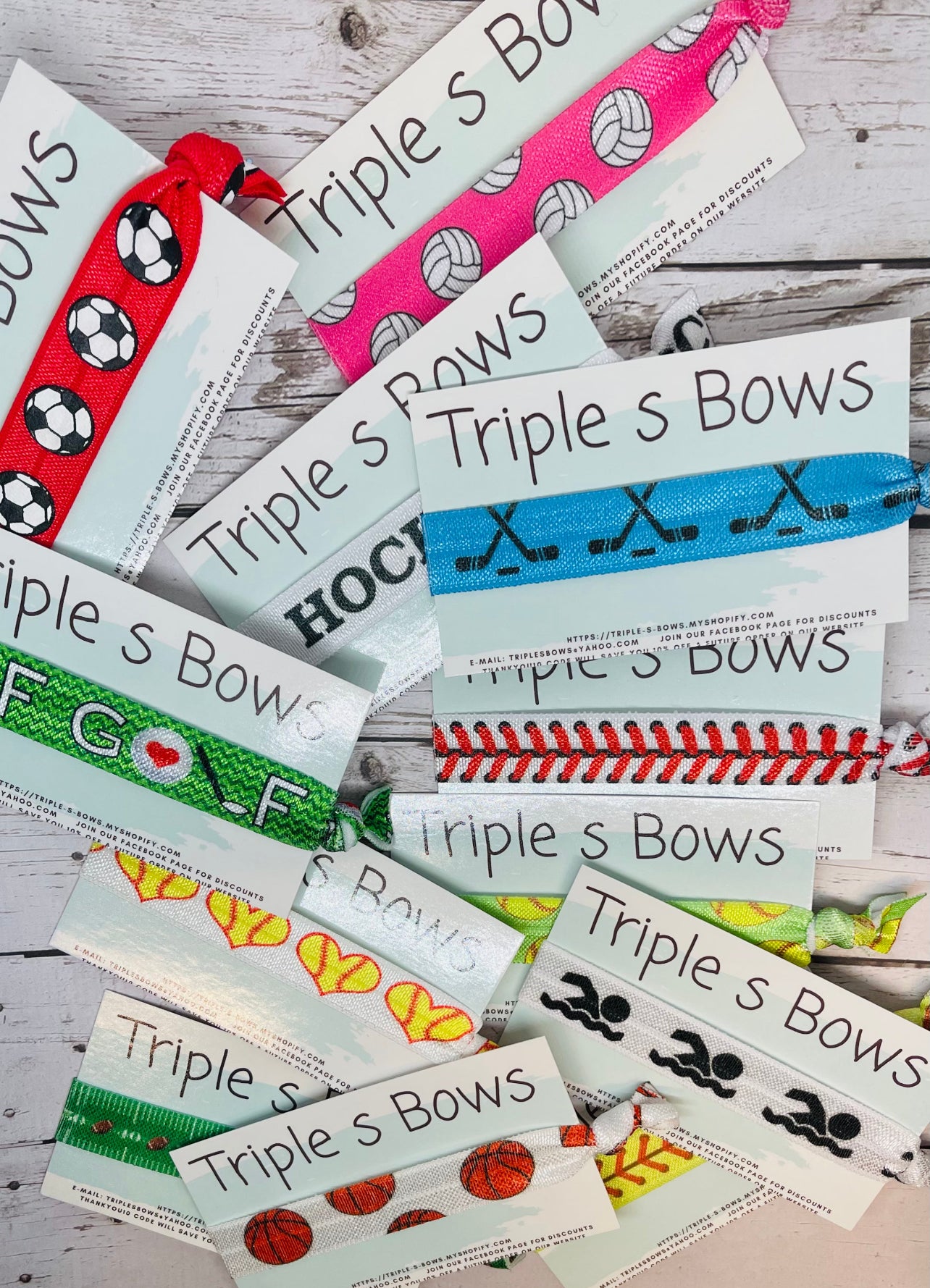Themed 12 Pack Mystery Hair Ties