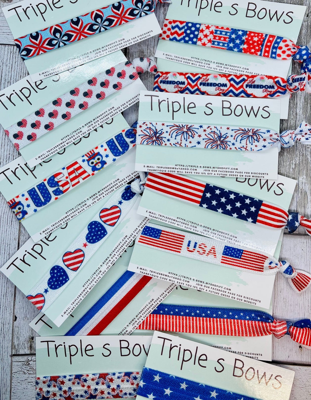 Themed 12 Pack Mystery Hair Ties