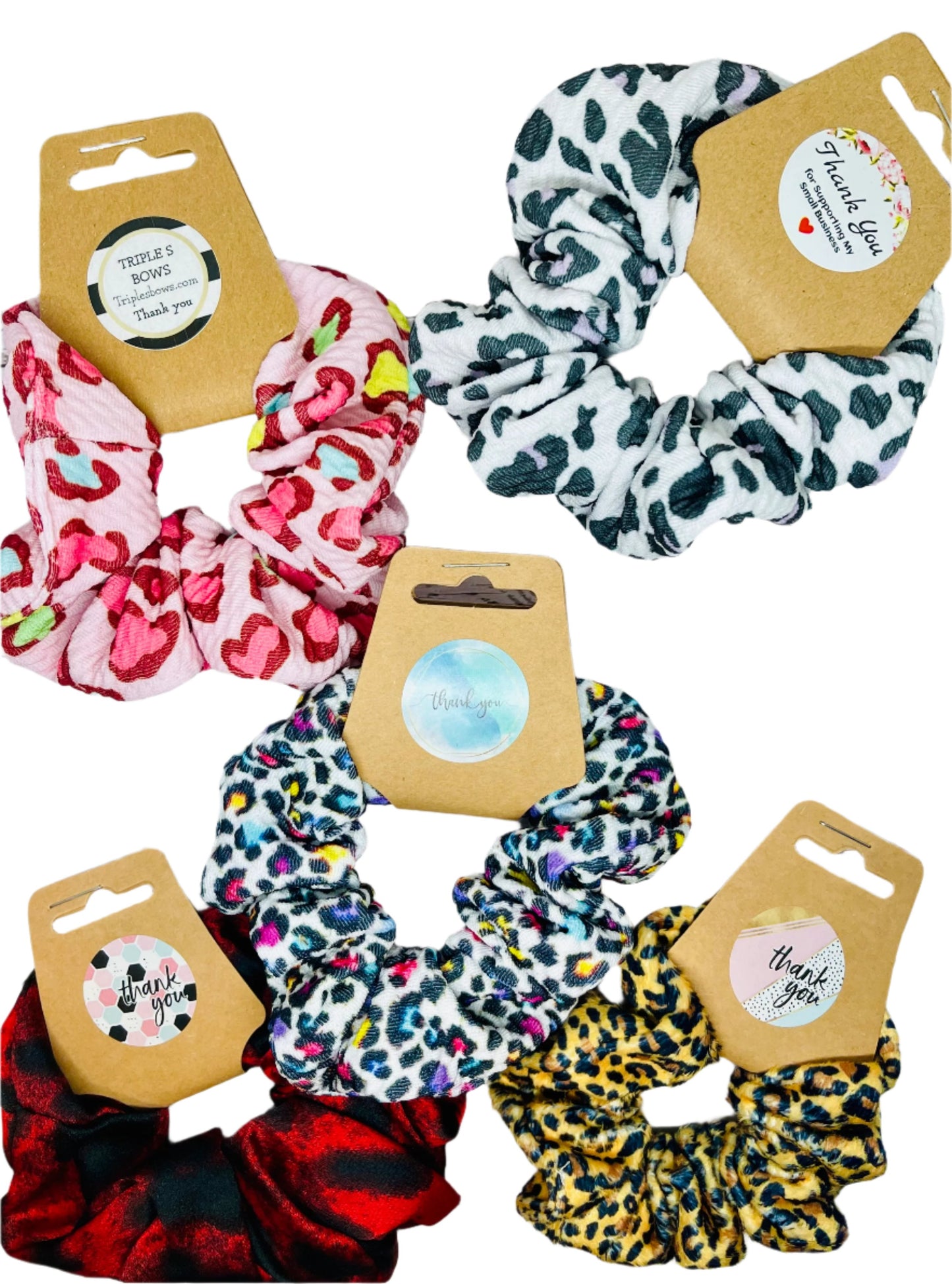 Leopard & Animal-Print Scrunchies