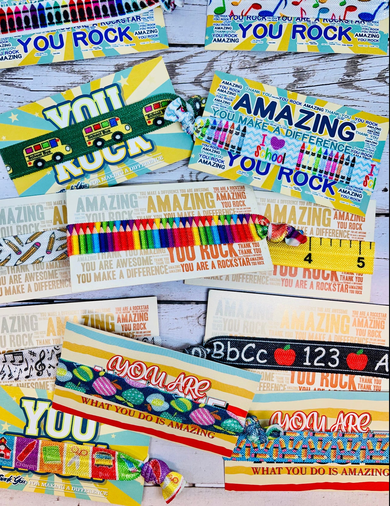 Themed 12 Pack Mystery Hair Ties
