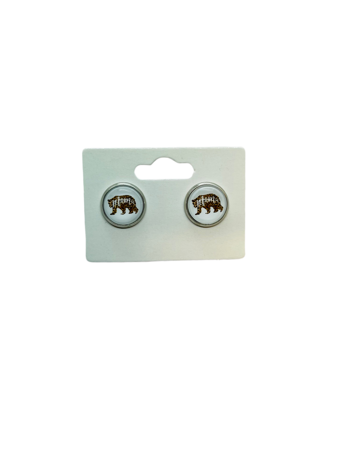Leopard Bear Mama Earrings