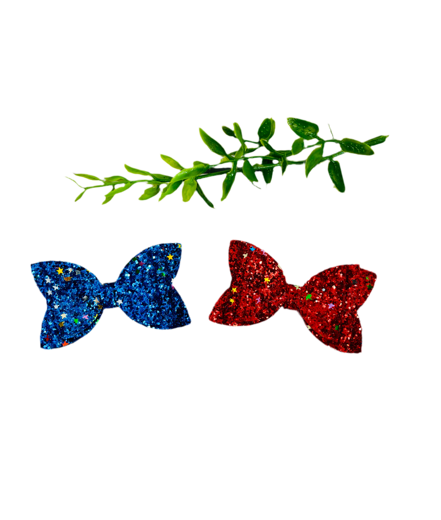 Patriotic Piggy Tail Bows