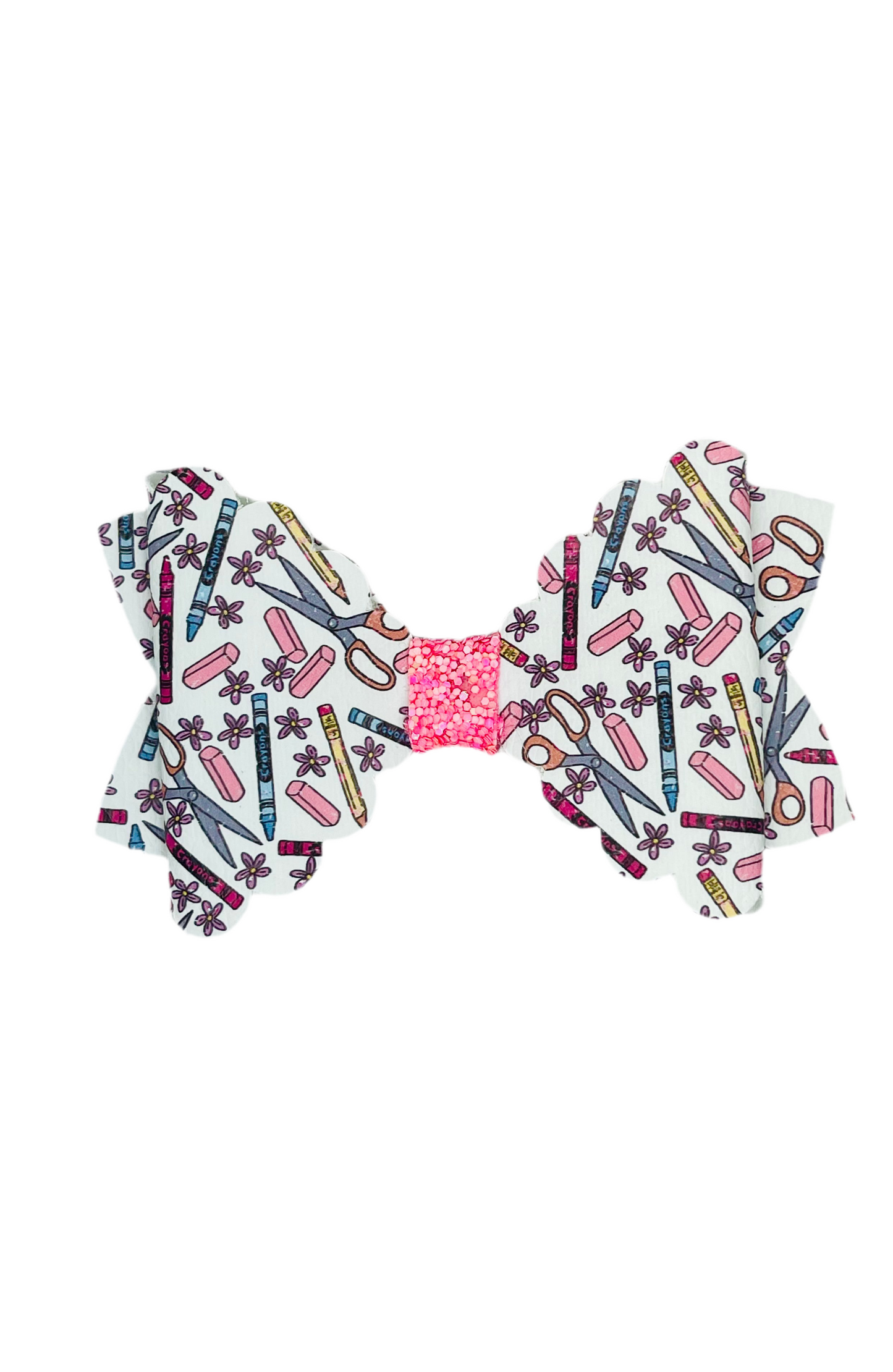 Scalloped Eraser Bow