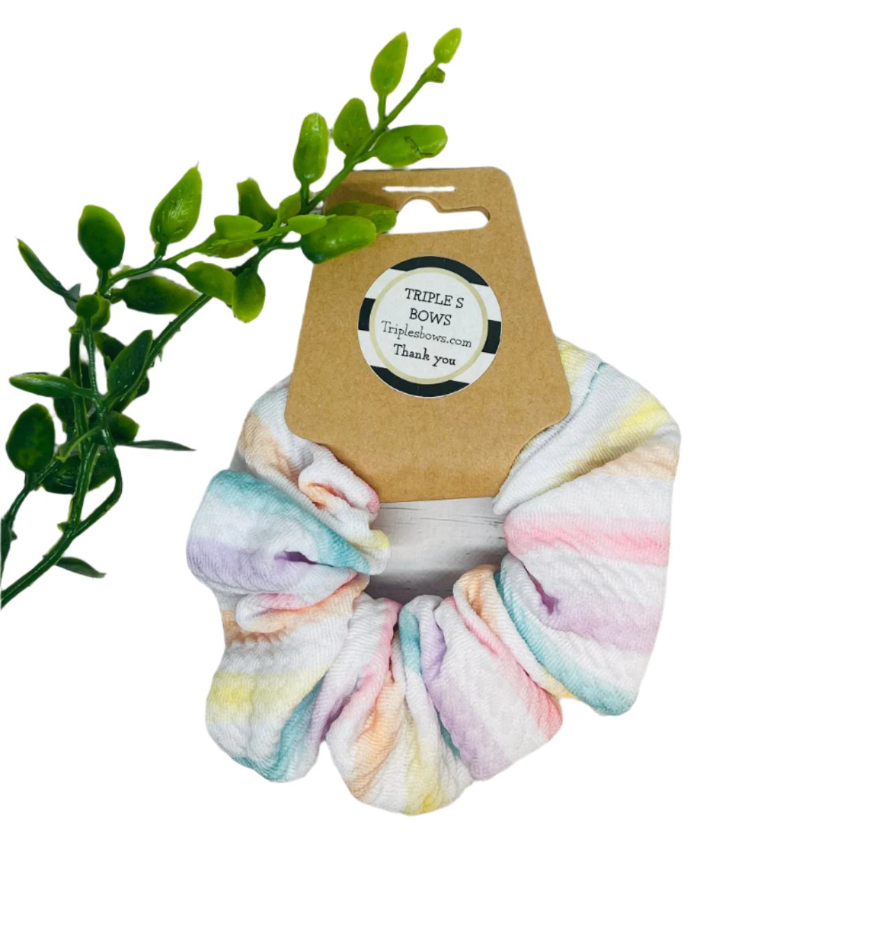 Rainbow Scrunchies