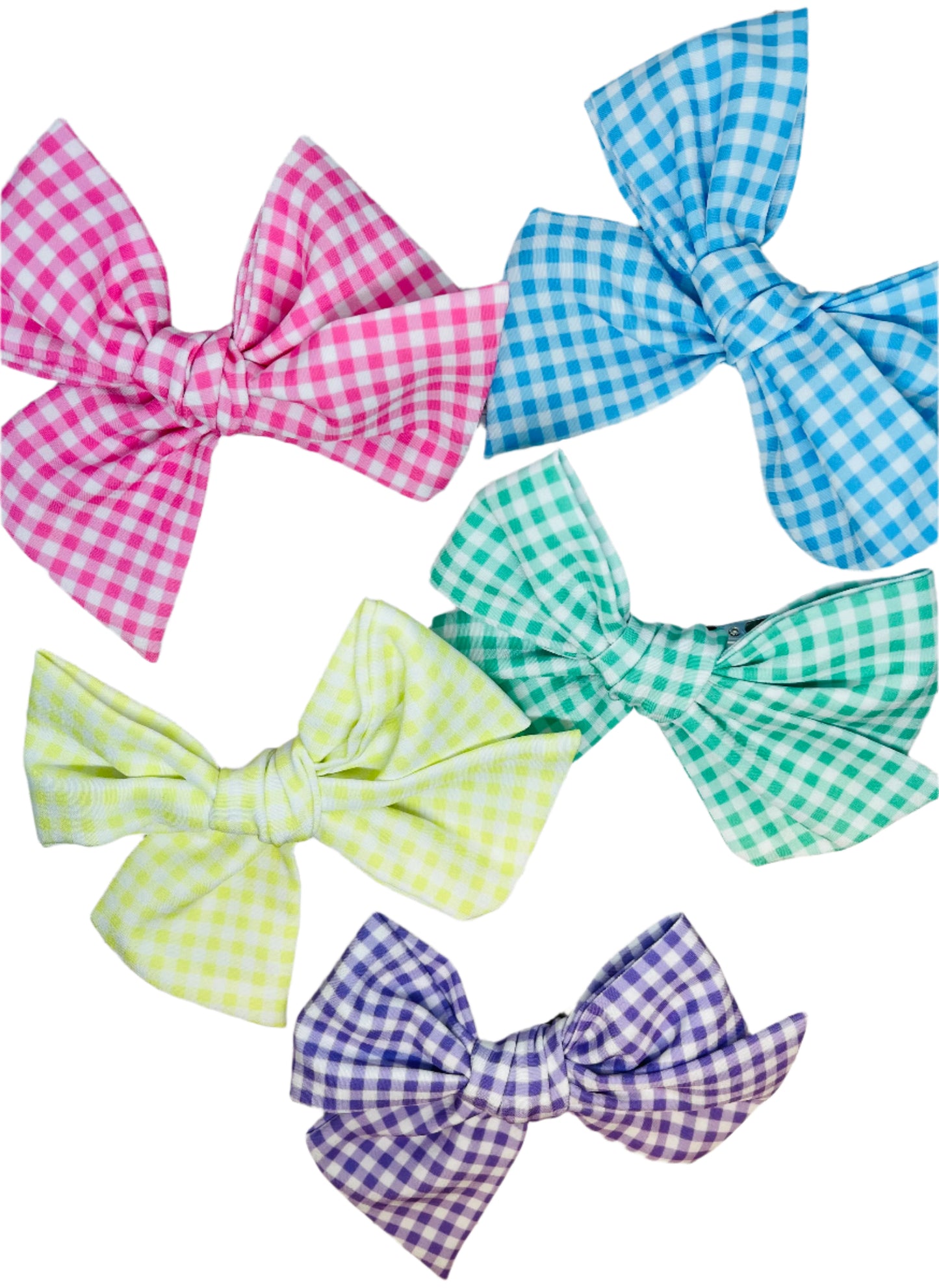 Gingham Fabric Bows