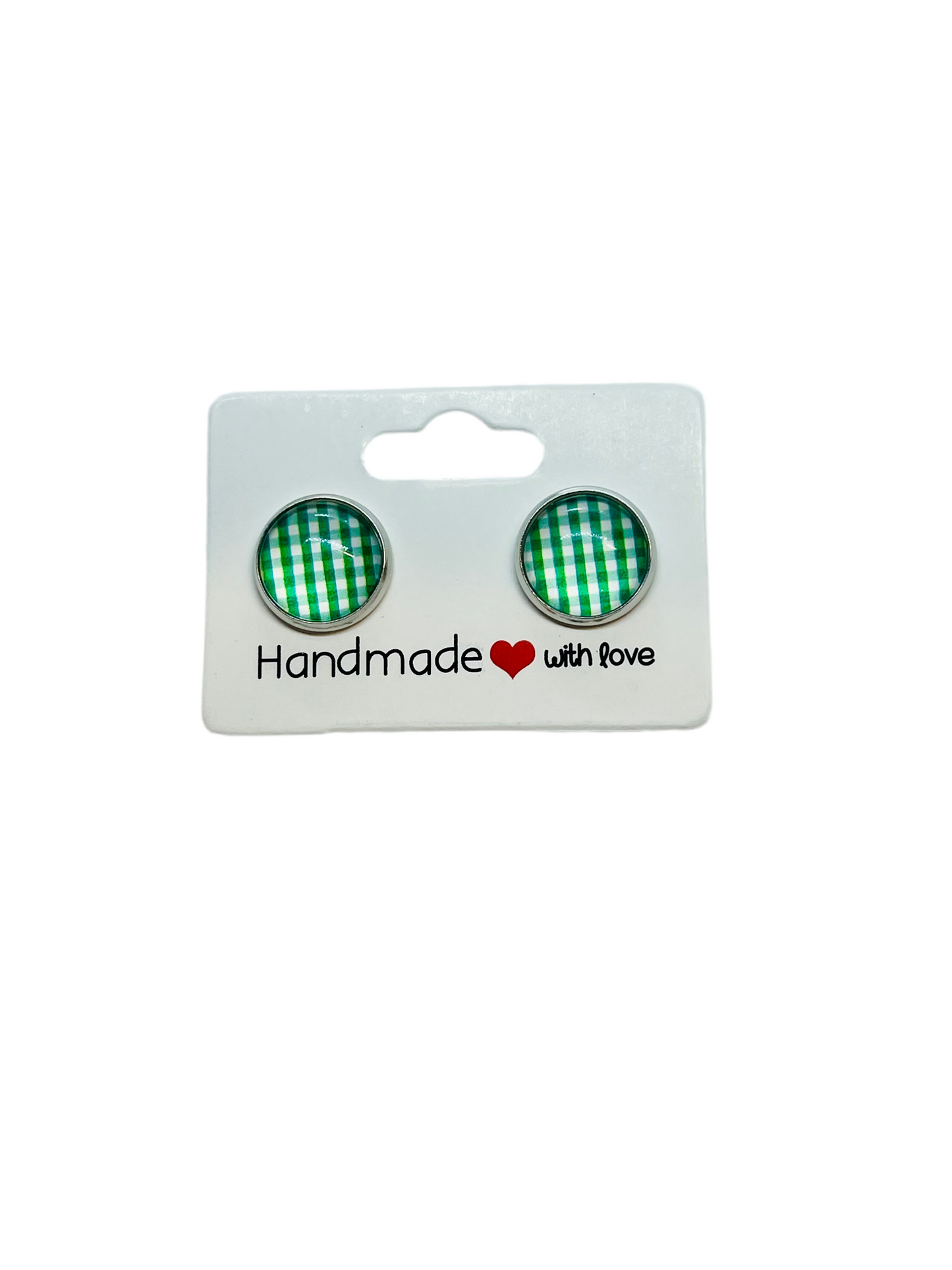 St. Patty’s Perfect Green Plaid Earrings