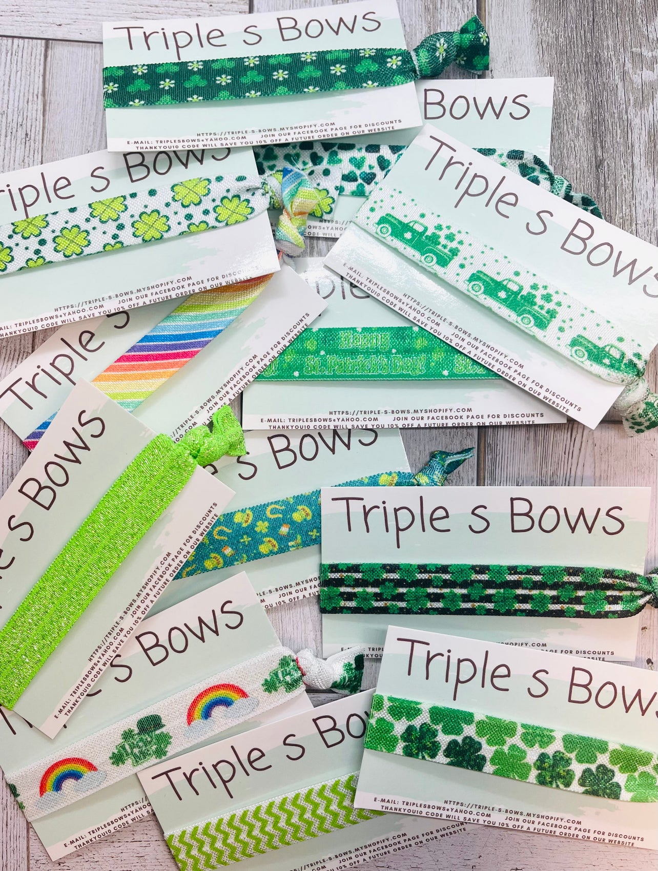 Themed 12 Pack Mystery Hair Ties