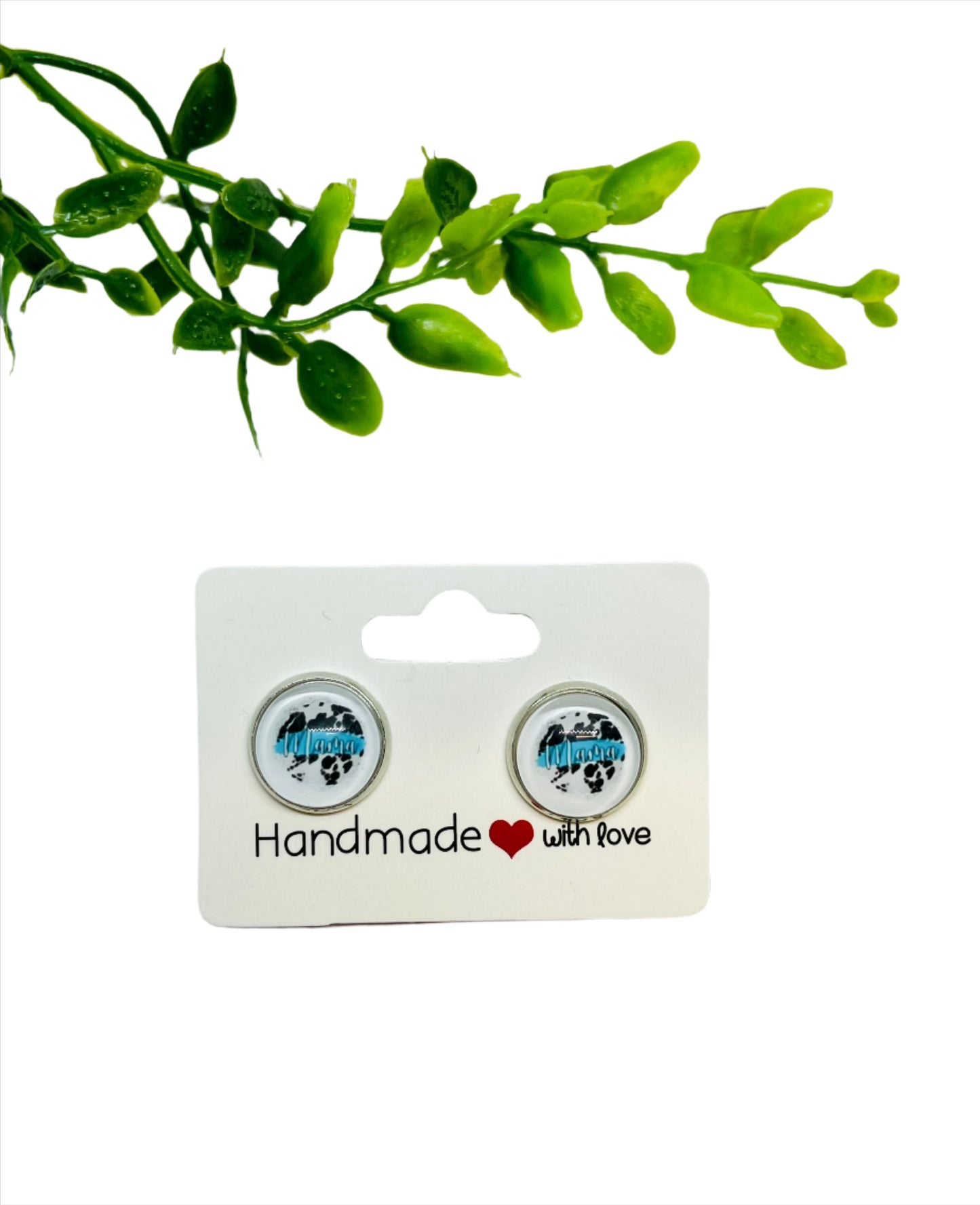 Cow-Print Mama Earrings