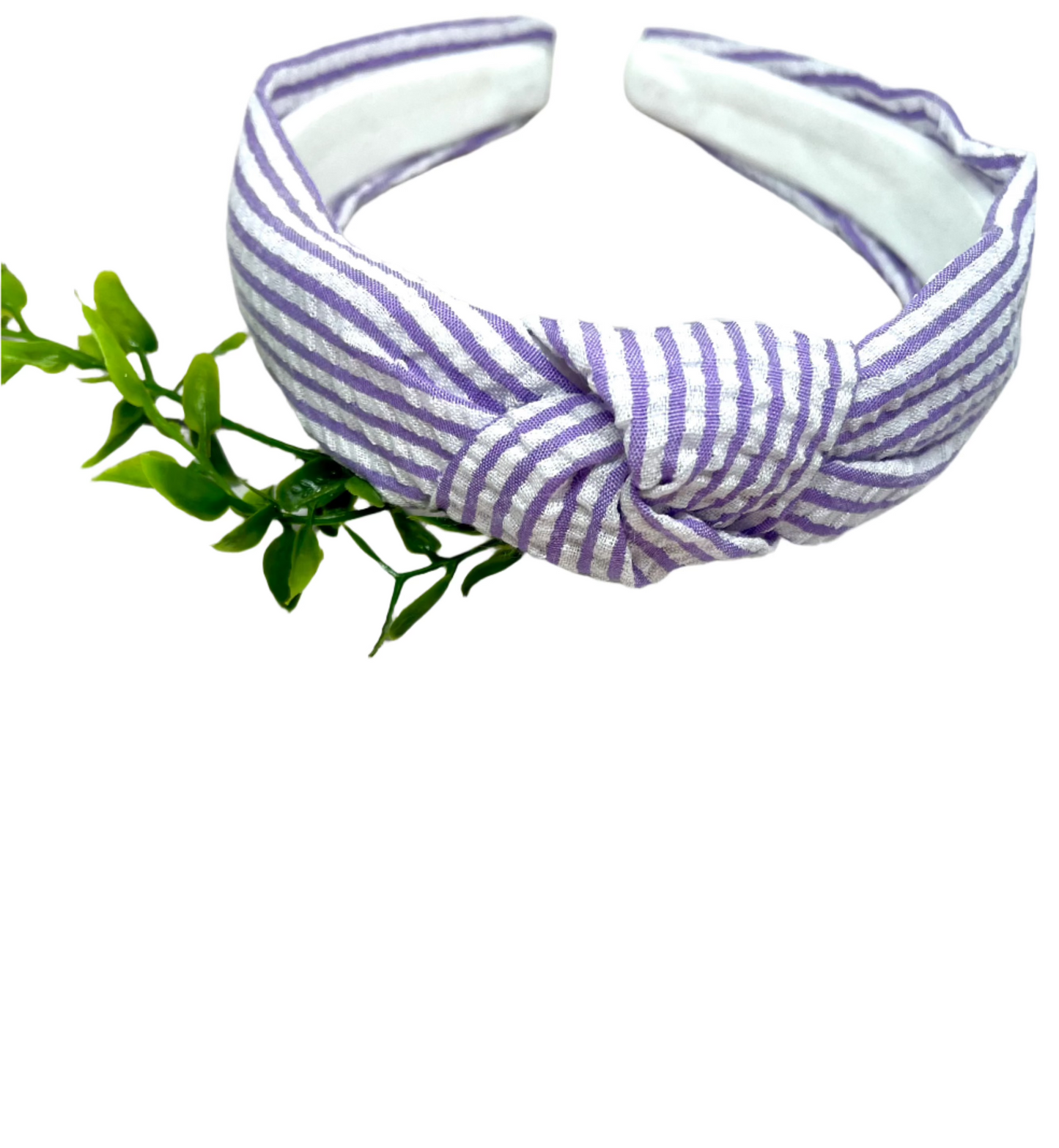 Seersucker Knotted Headband