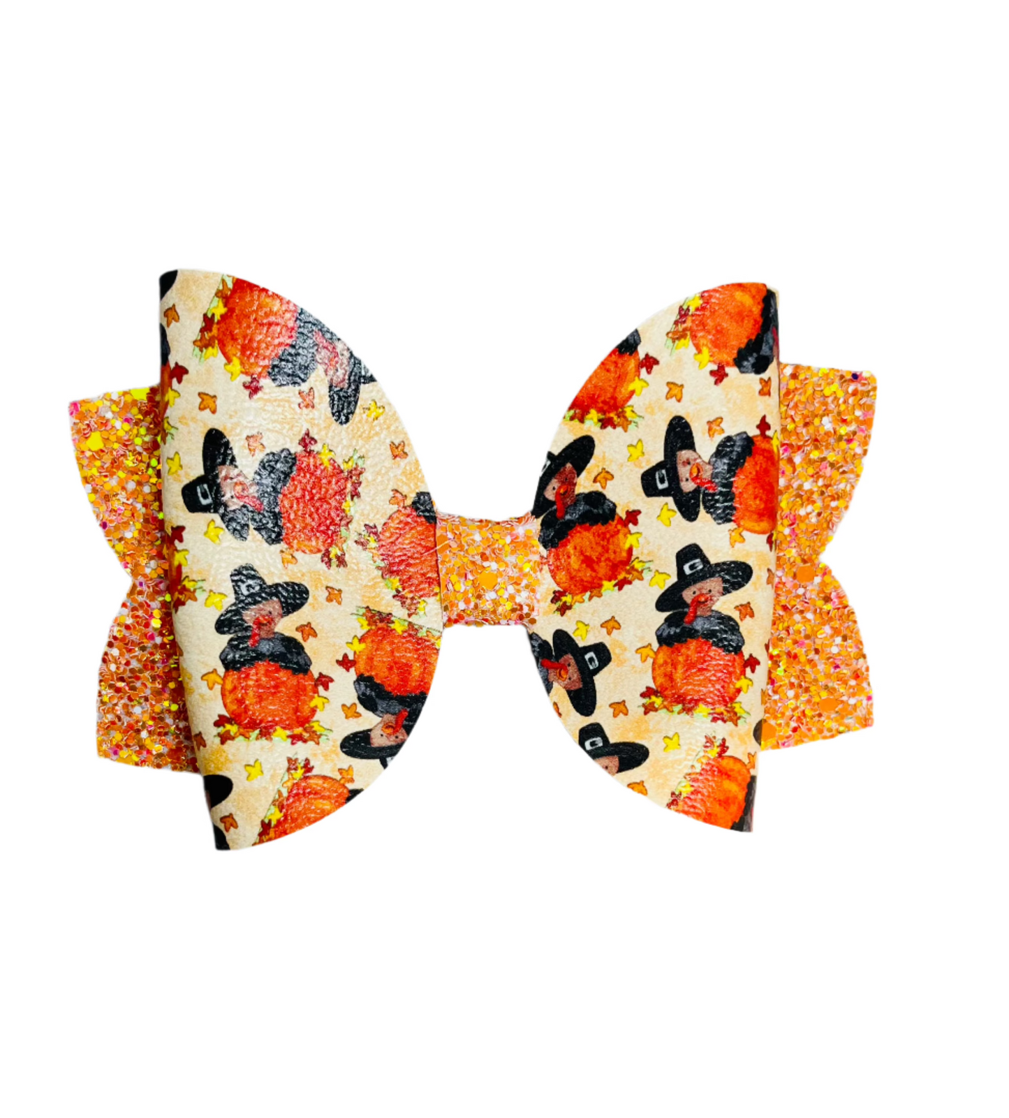 Orange Pilgrim Turkey Bow