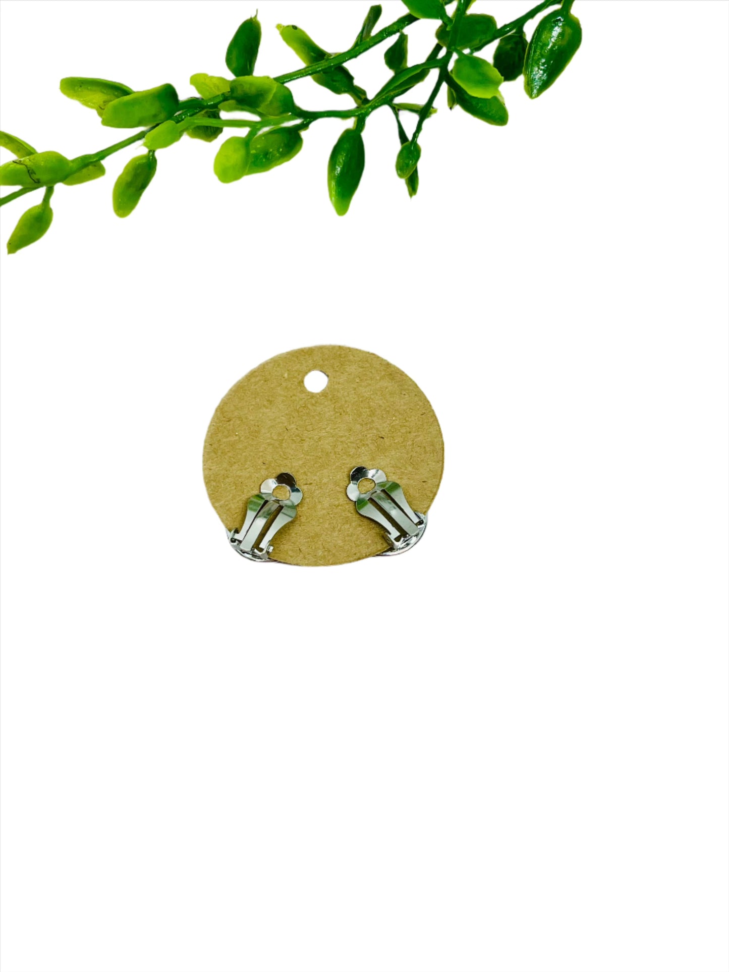 Cow-Print Clip on Earrings