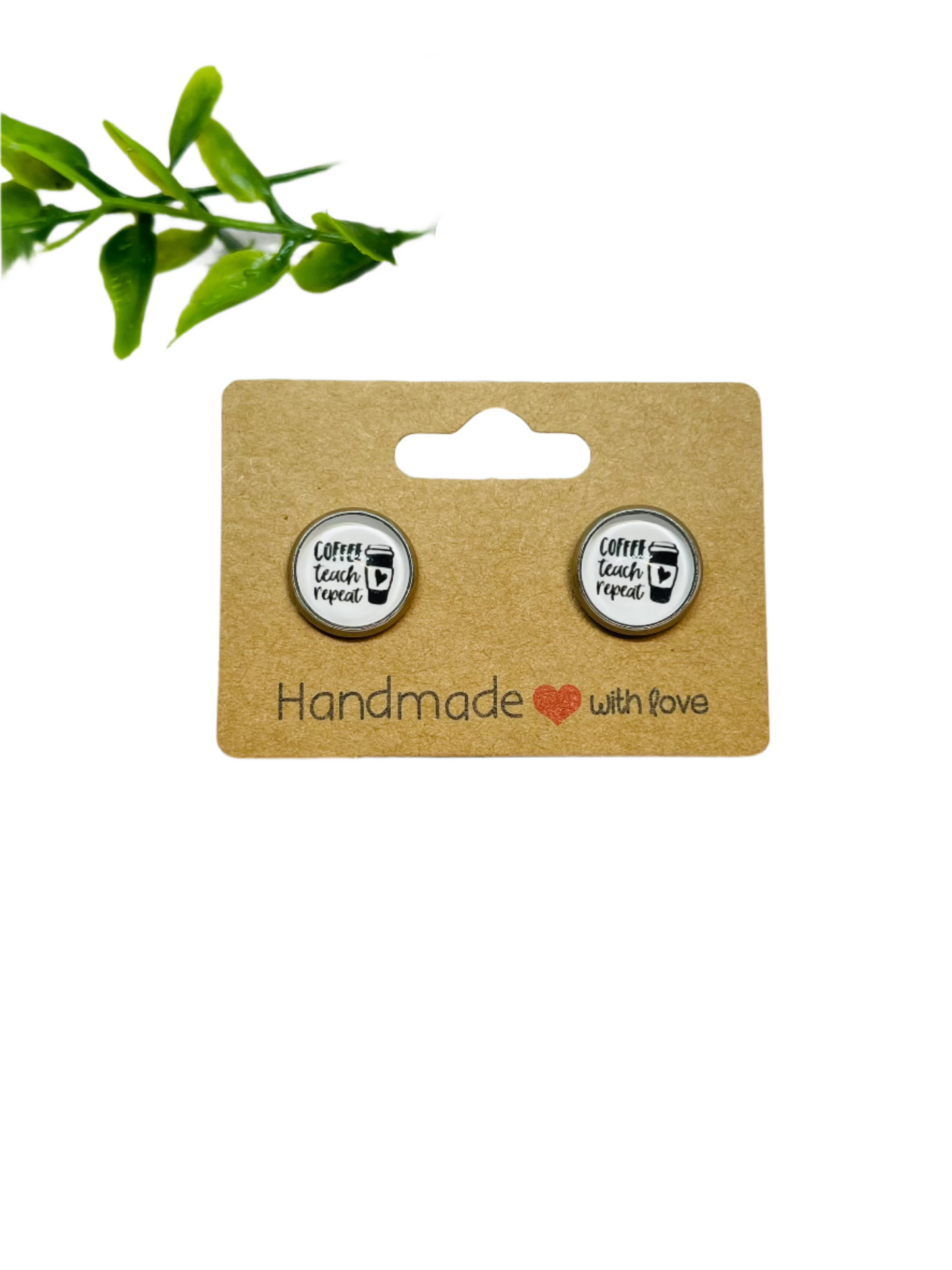 Coffee, Teach, Repeat 10mm Earrings