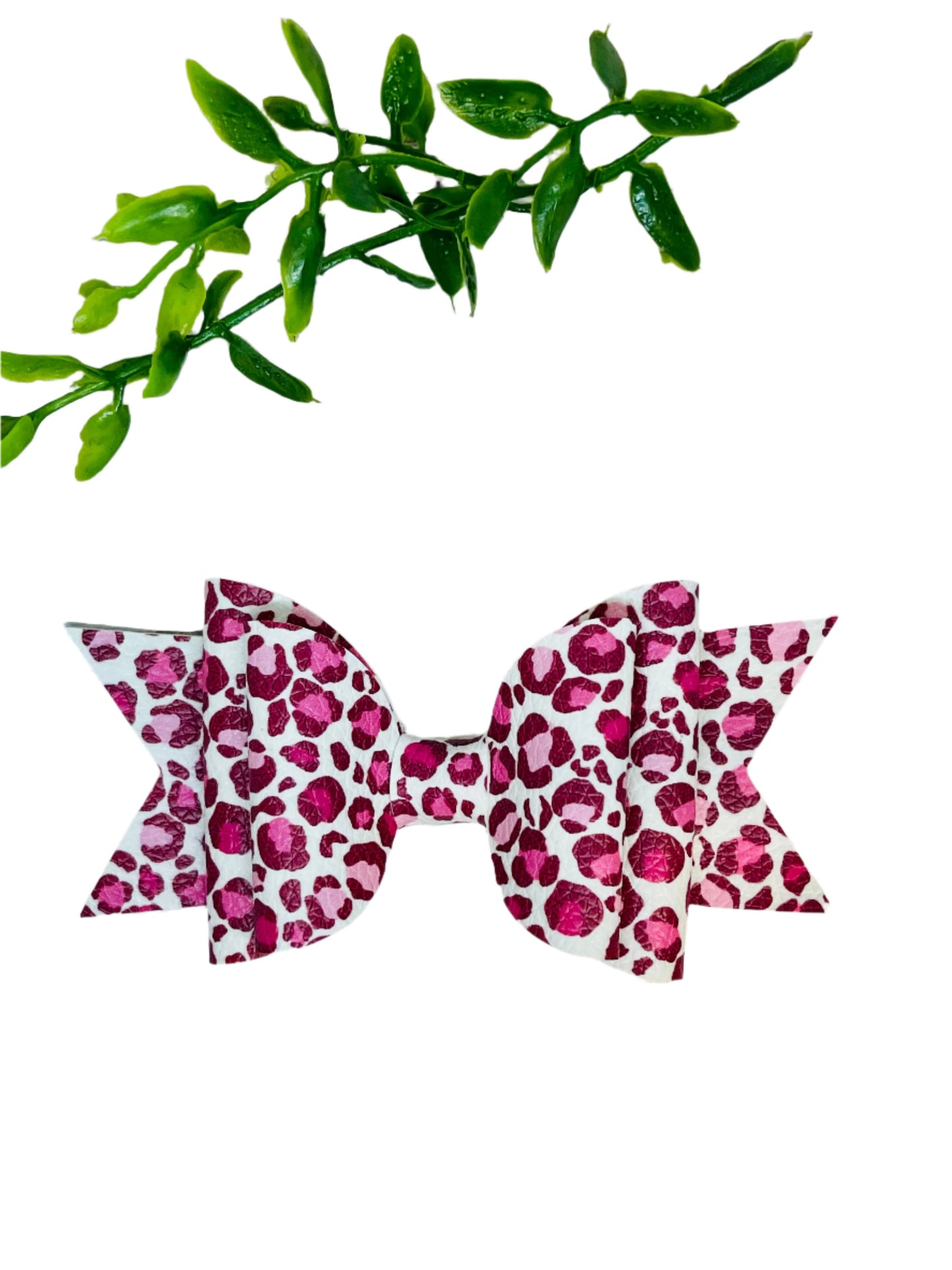 Valentine’s Leopard Bow