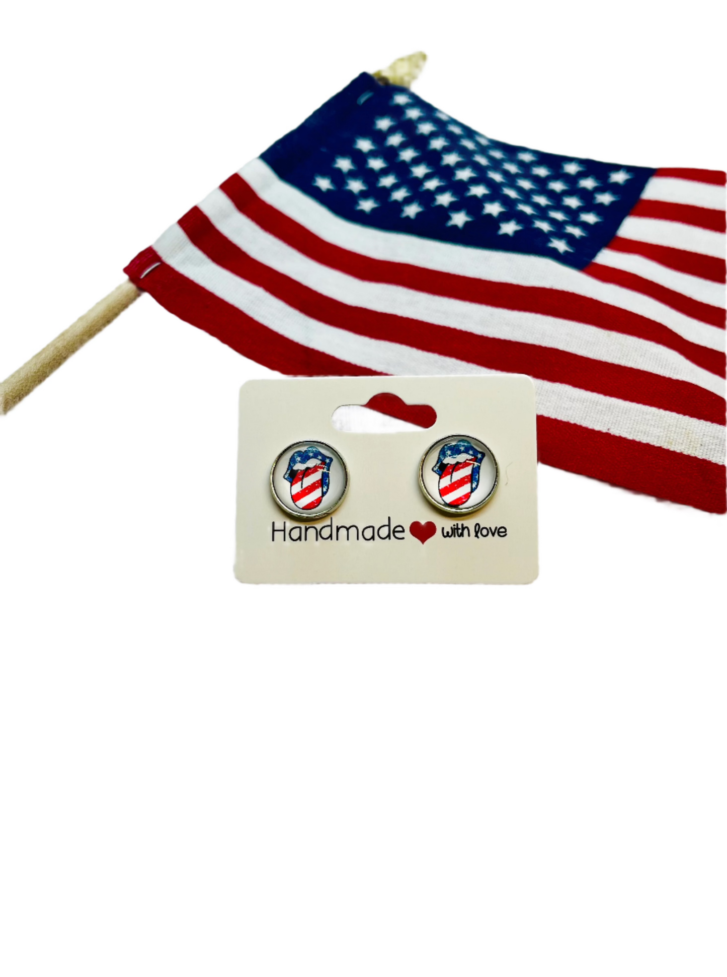Patriotic Mouth Earrings