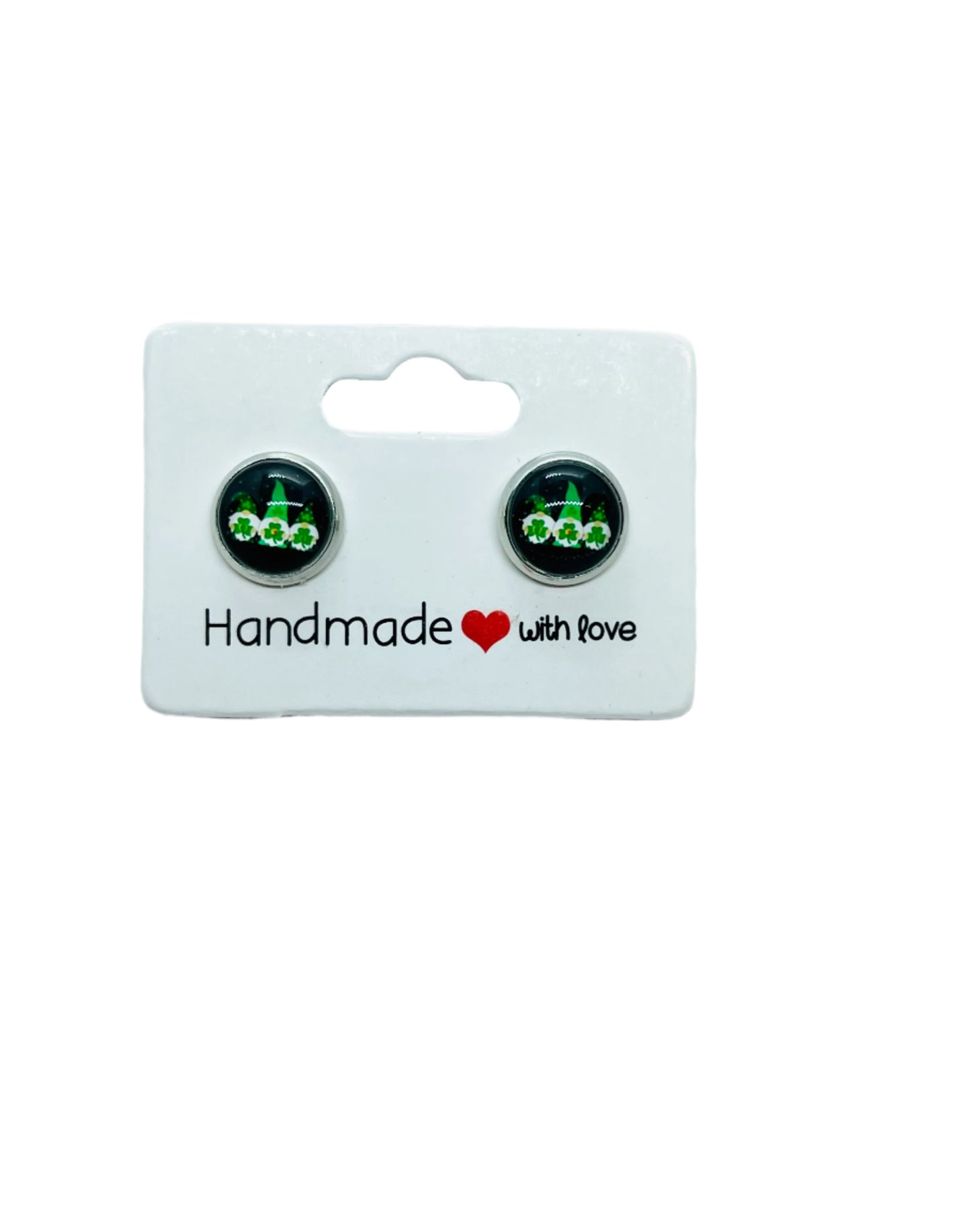 Shamrock Gnomes 10mm Earrings
