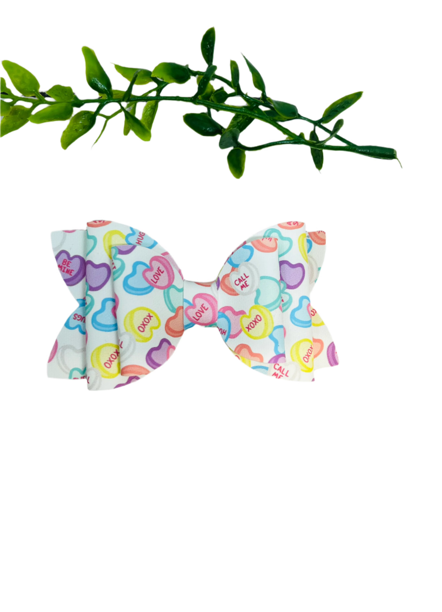 Convo Hearts Candy Bow