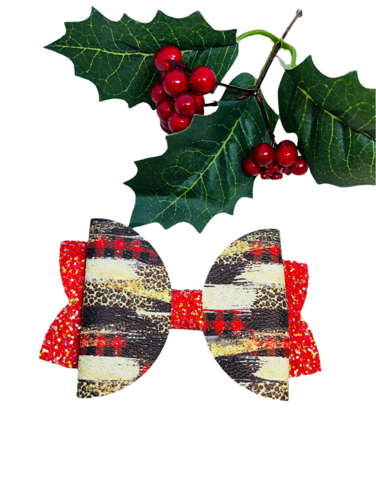 Holiday Brushstrokes On Red