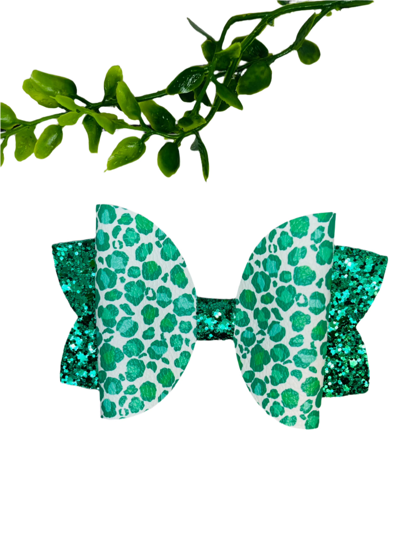 Green Cheetah Bow