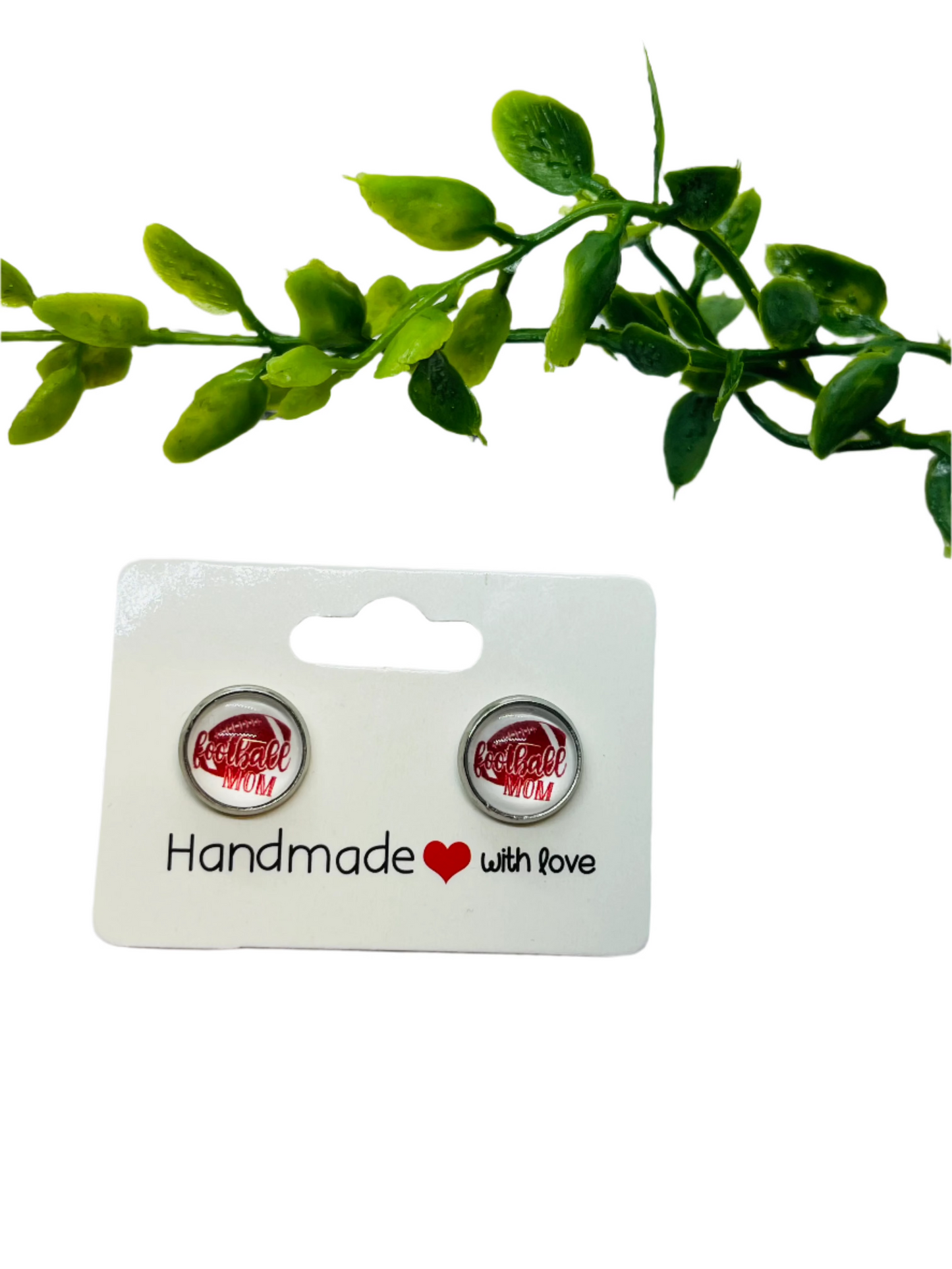 Football Mom 10mm Earrings