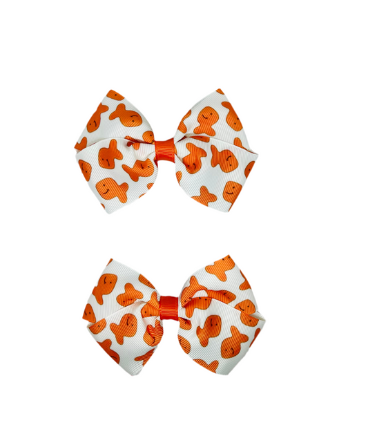 Fish Snacks Piggytail Bows