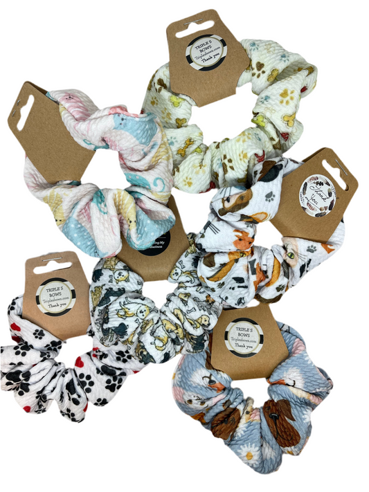 Cats & Dogs Scrunchies