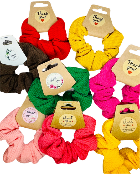 Solid Colored Scrunchies