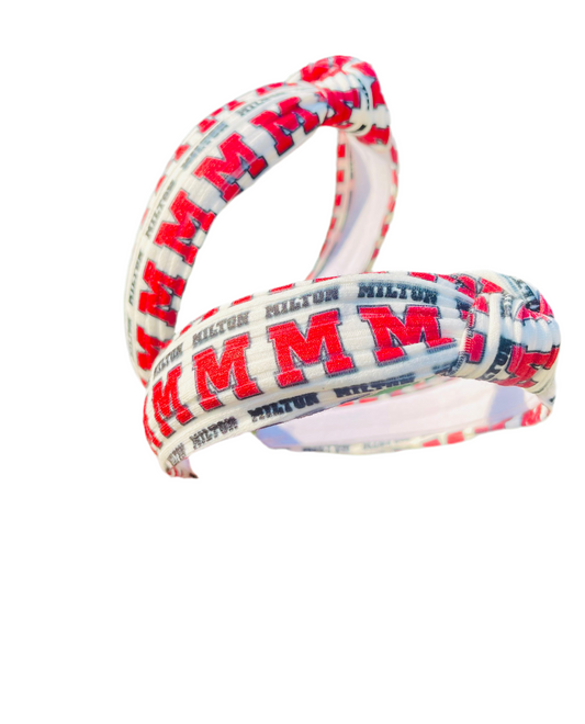 Milton Ribbed-Knit Knotted Headband