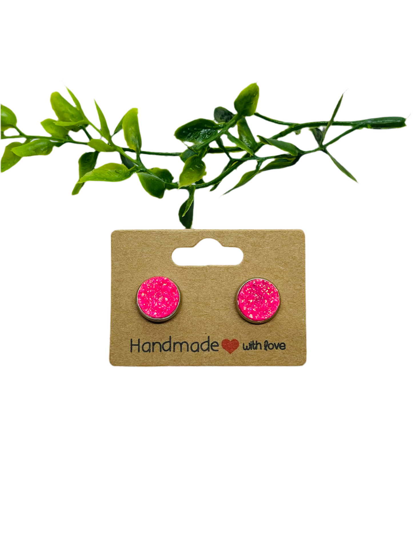 Pinktastic 10mm Druzy Earrings