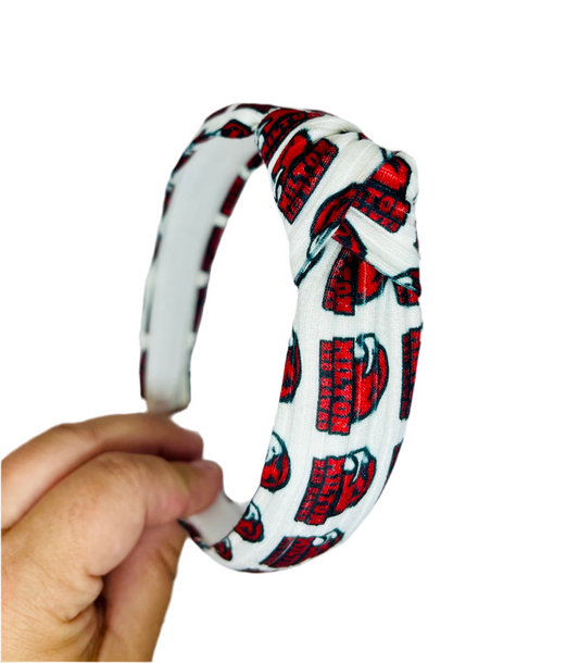 Milton Red Hawk Knotted Headband