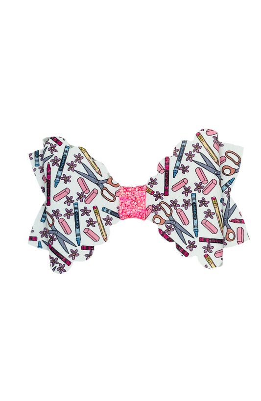 Scalloped Eraser Bow
