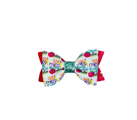 Little Miss Kindergarten Bow