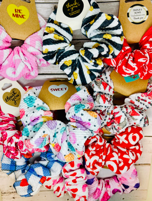 Valentine’s Scrunchies