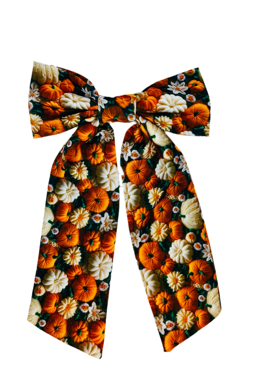 Pumpkin Harvest Long-tail Bow