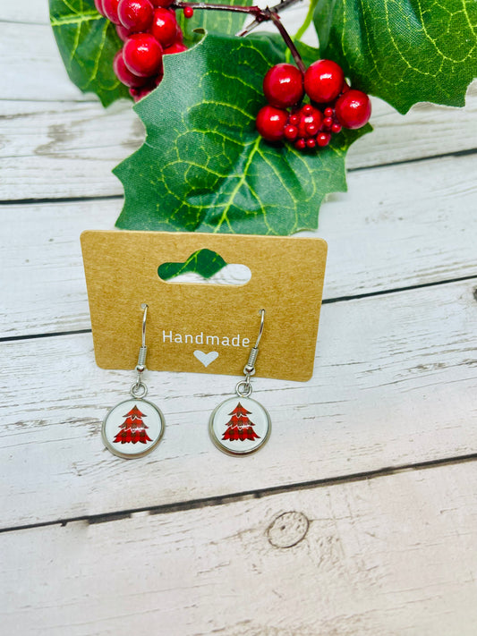 Holiday Tree Dangle Earrings