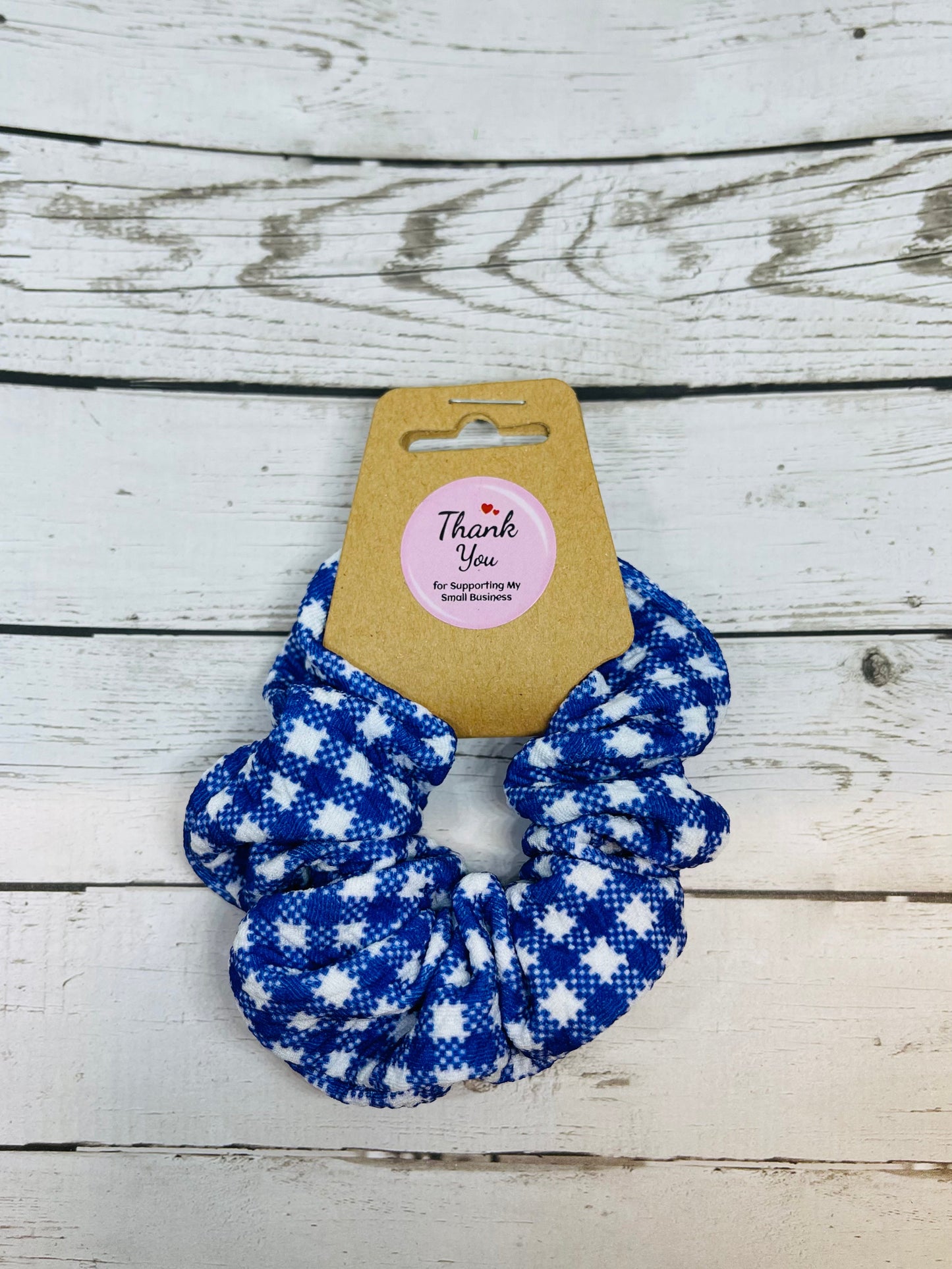 Gingham Scrunchies