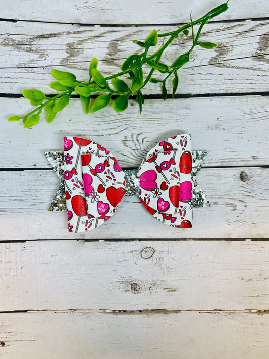 Heart Lollipop Bow