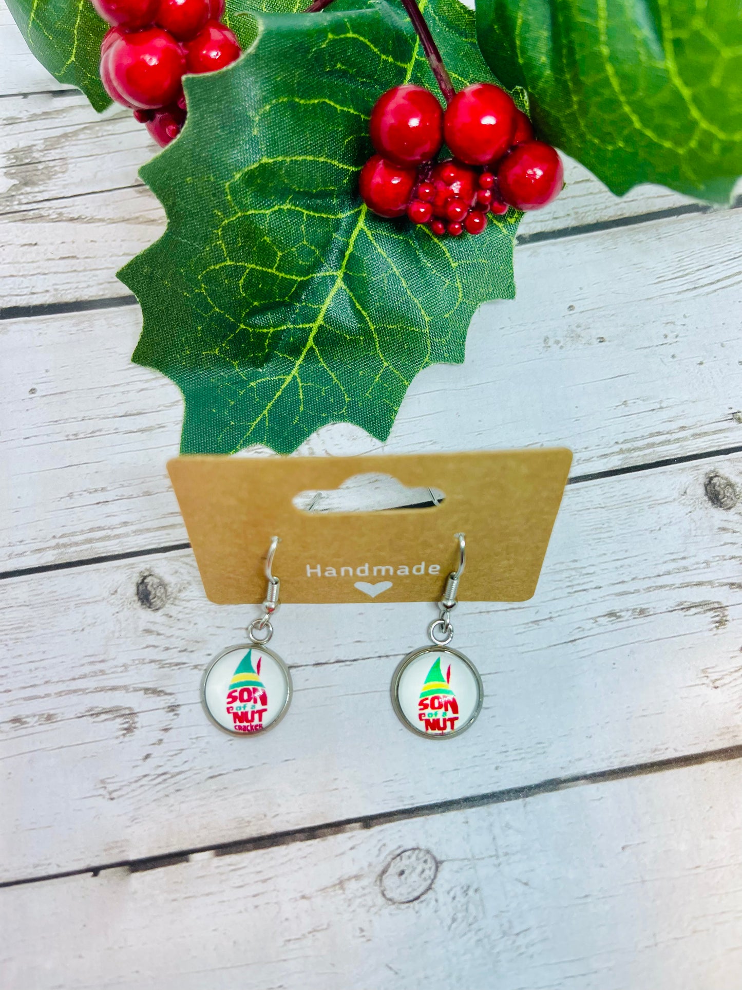 Son Of A Nut Cracker Dangle Earrings