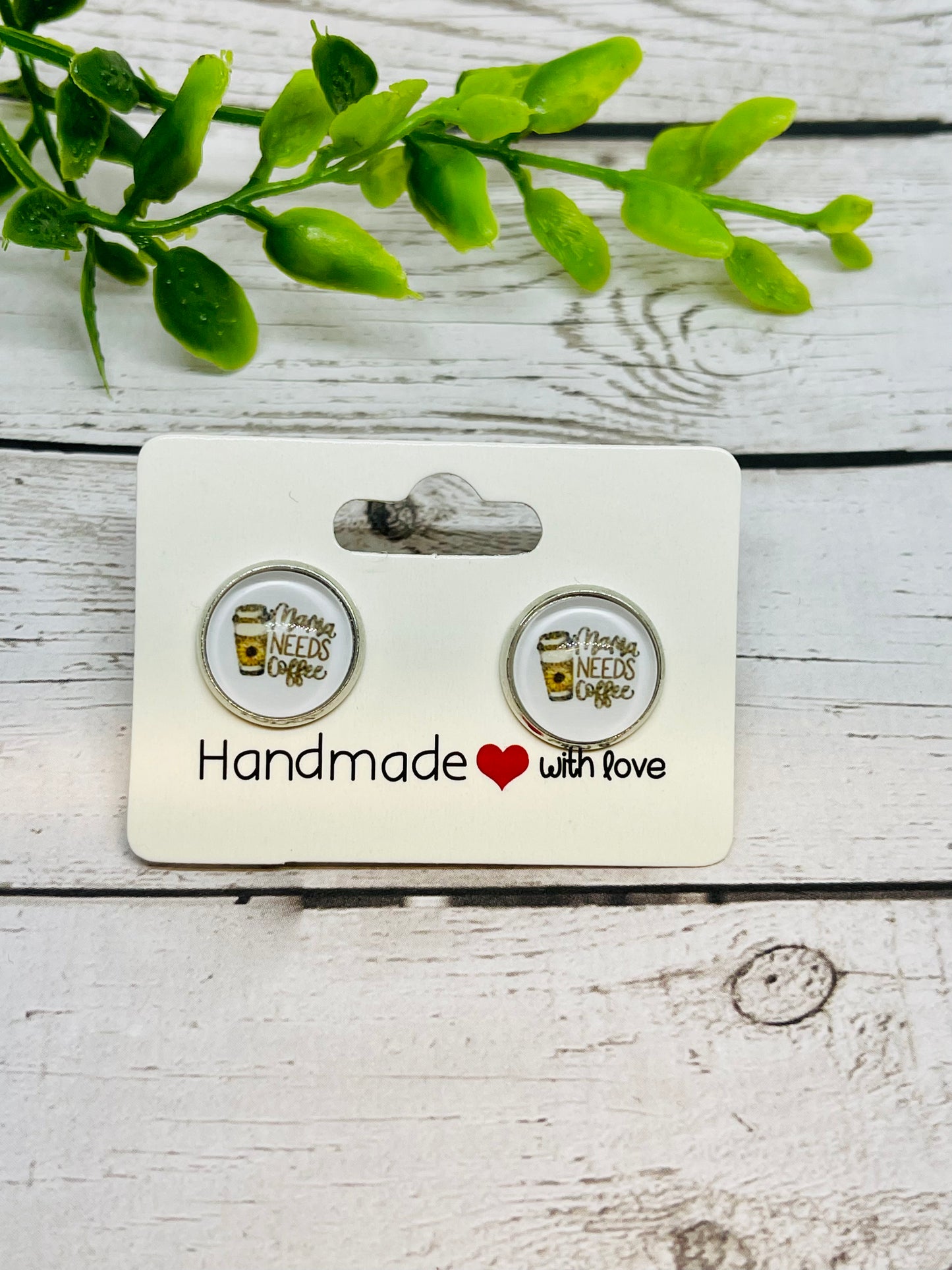 Mama Needs Coffee Earrings