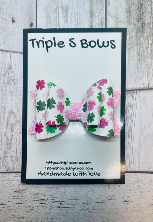 Shamrock Pink Mix Bow