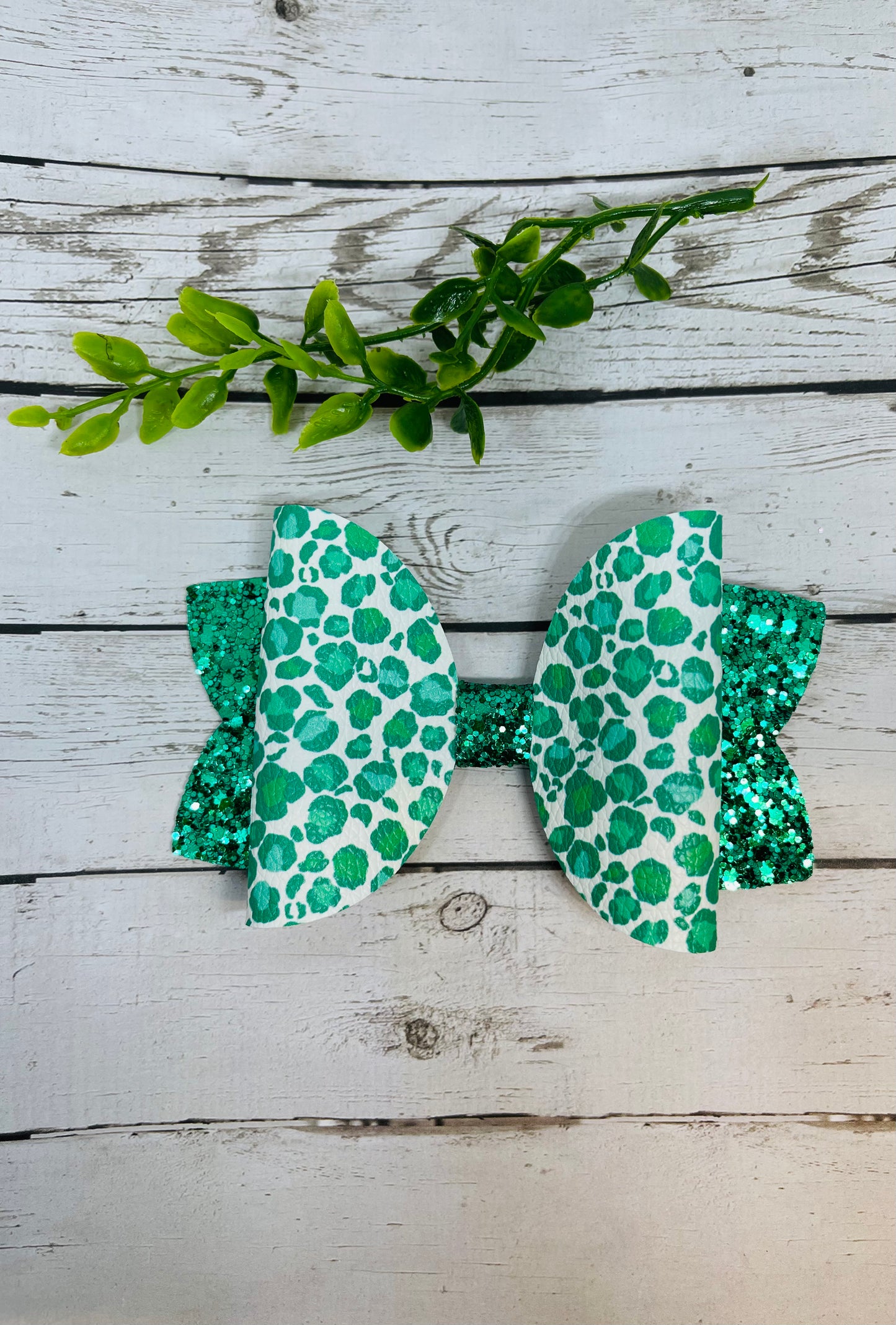 Green  Cheetah Bow