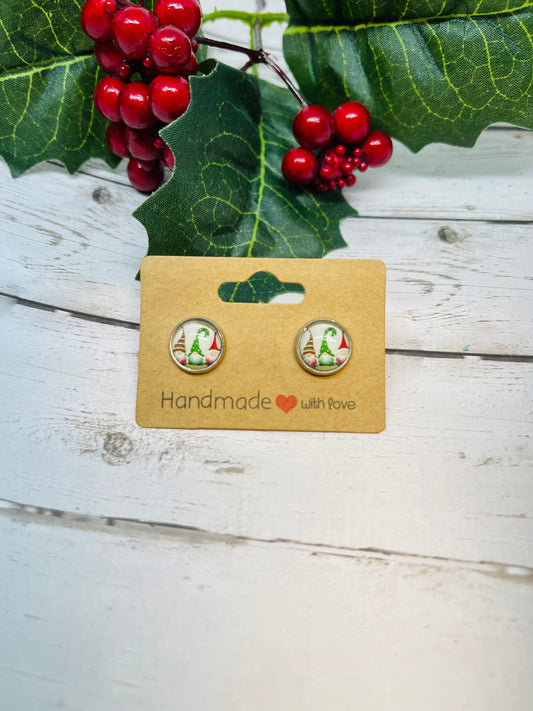 Christmas Gnomes 10mm Earrings