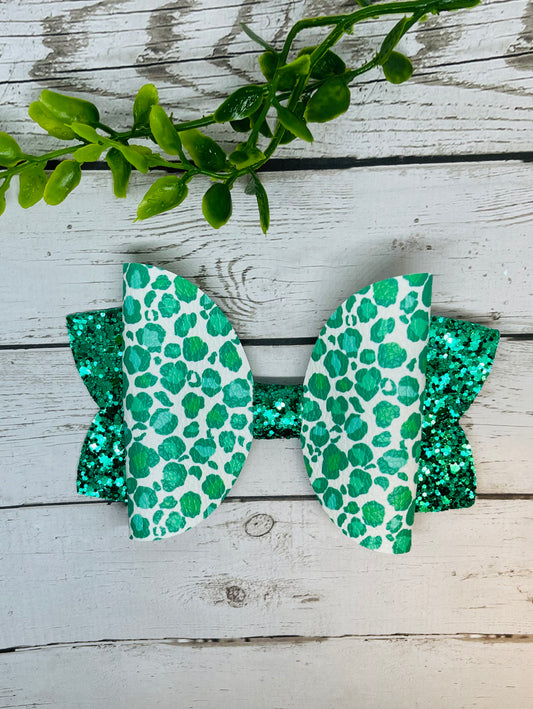 Green  Cheetah Bow