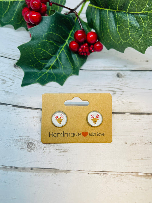 Reindeer 10mm Earrings