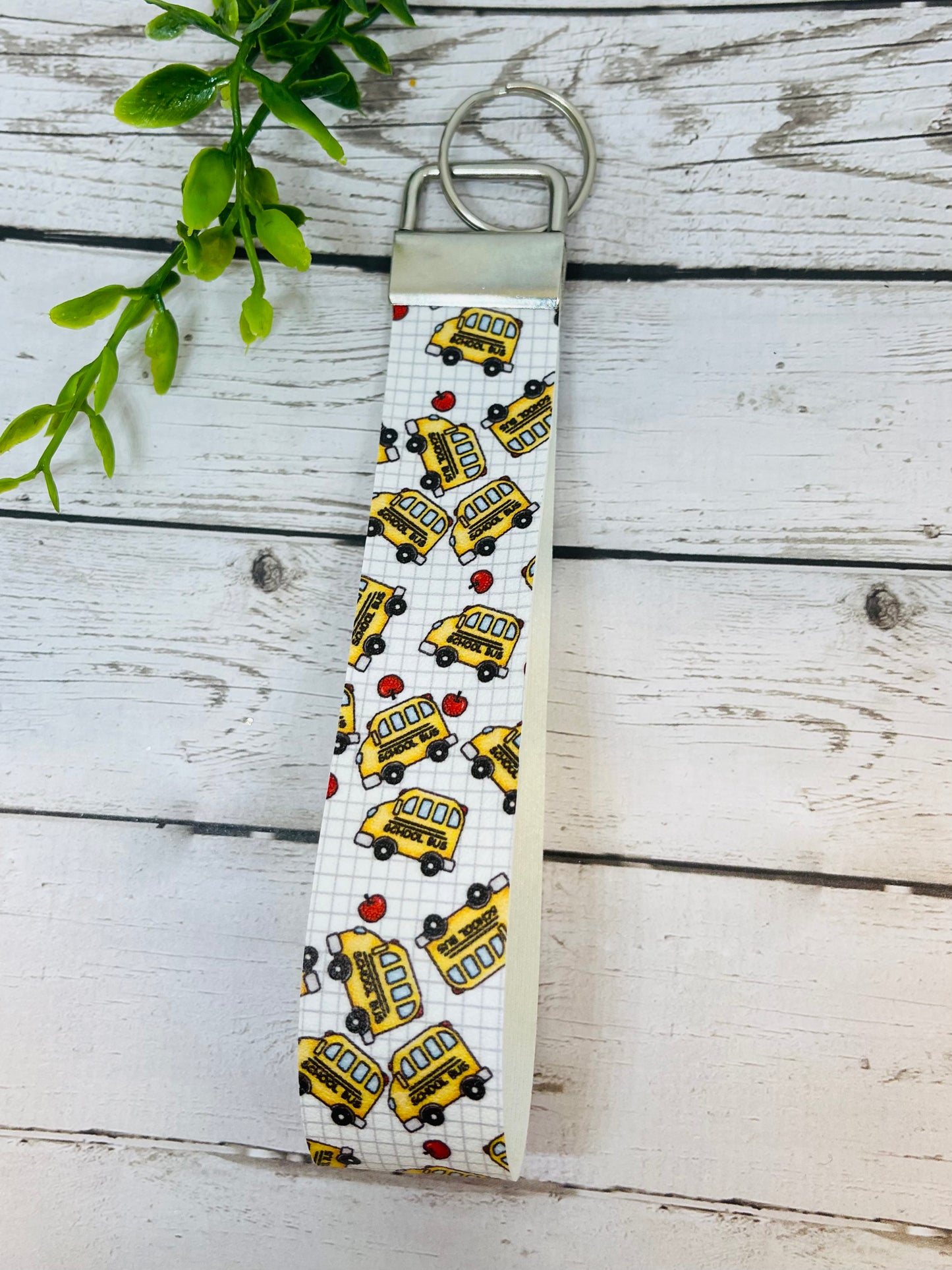 School Bus Key Wristlet